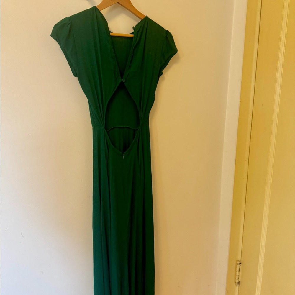 Reformation Deep Green Maxi/Midi Dress - Picture 2 of 4